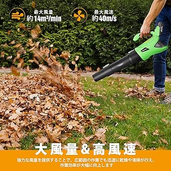 Amazon.co.jp: WORKPROX ブロワー 電動ブロアー 充電式ブロワー